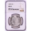 Image 1 : 1878-S $1 Morgan Silver Dollar Coin NGC MS63