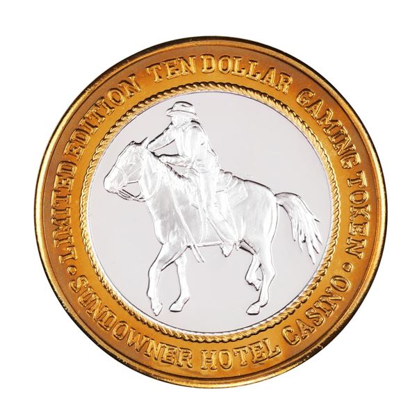 .999 Silver Sundowner Hotel Casino Reno, NV $10 Casino Limited Edition Gaming Token
