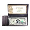 Image 1 : Lot of (4) 2003A $2 Federal Reserve Notes Uncirculated in Leather Envelope