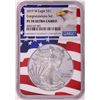 Image 1 : 2019-W $1 Proof American Silver Eagle Coin NGC PF70 Ultra Cameo Congratulations Flag
