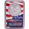 Image 2 : 2019-W $1 Proof American Silver Eagle Coin NGC PF70 Ultra Cameo Congratulations Flag