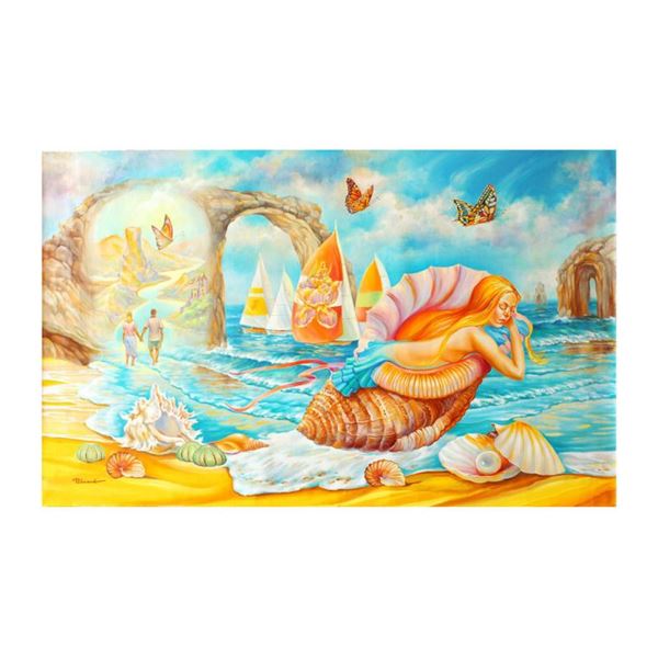 Eugene Poliarush "Adam And Eve" Original Oil On Canvas