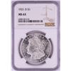 Image 1 : 1921-D $1 Morgan Silver Dollar Coin NGC MS63