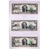 Image 1 : Lot of (3) 2003A $2 Federal Reserve Notes Uncirculated in Cases