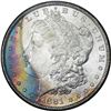 Image 5 : 1881-S $1 Morgan Silver Dollar Coin NGC MS64 Amazing Toning
