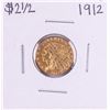 Image 1 : 1912 $2 1/2 Indian Head Quarter Eagle Gold Coin