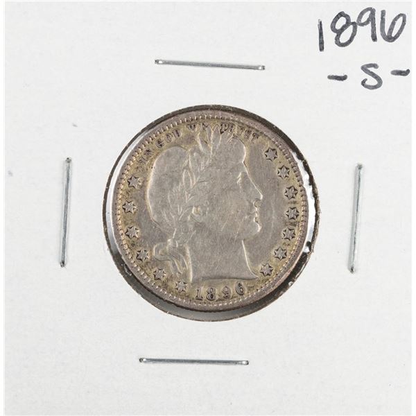 1896-S Barber Quarter Coin