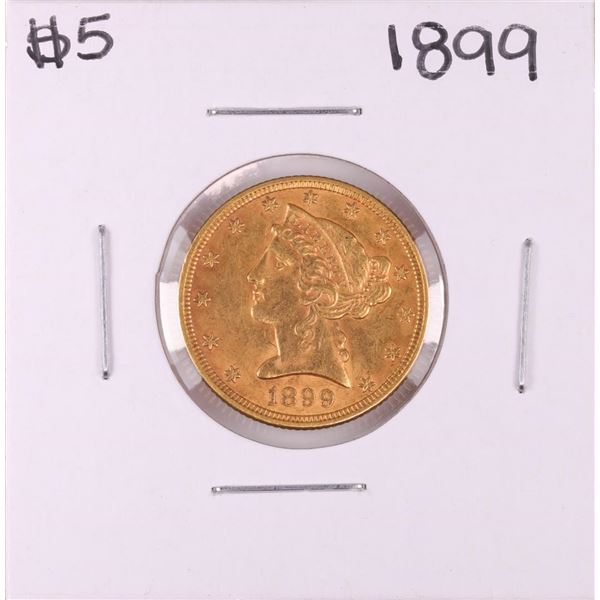 1899 $5 Liberty Head Half Eagle Gold Coin