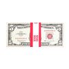 Image 1 : Lot of (100) 1963 $5 Legal Tender Notes