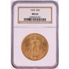 Image 1 : 1924 $20 St. Gaudens Double Eagle Gold Coin NGC MS63