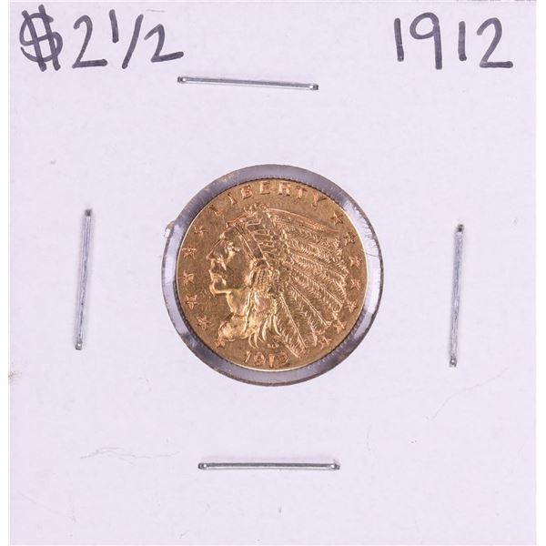 1912 $2 1/2 Indian Head Quarter Eagle Gold Coin