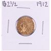 Image 1 : 1912 $2 1/2 Indian Head Quarter Eagle Gold Coin