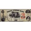 Image 1 : 1858 $3 Mount Vernon Bank Providence, Rhode Island Obsolete Note