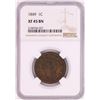 Image 1 : 1849 Braided Hair Large Cent Coin NGC XF45BN