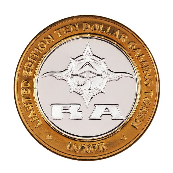 .999 Silver Luxor Las Vegas, Nevada $10 Casino Limited Edition Gaming Token