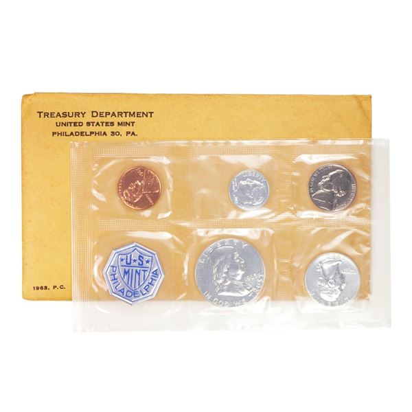 1963 (5) Coin Proof Set in Original Envelope