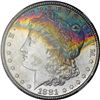 Image 5 : 1881-S $1 Morgan Silver Dollar Coin NGC MS64* Star Amazing Toning