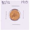 Image 1 : 1915 $2 1/2 Indian Head Quarter Eagle Gold Coin
