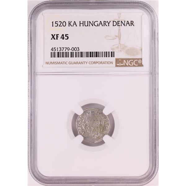 1520 KB Hungary Denar 'Madonna and Child' Coin NGC XF45