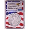Image 1 : 2019-W $1 Proof American Silver Eagle Coin NGC PF70 Ultra Cameo Congratulations Flag