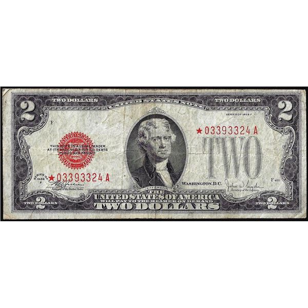 1928F $2 Legal Tender STAR Note