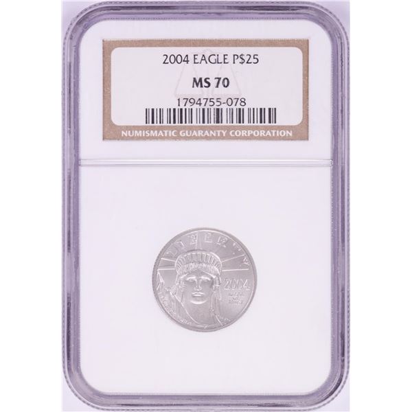 2004 $25 Platinum American Eagle Coin NGC MS70