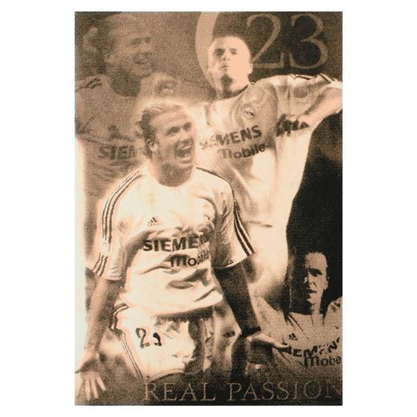 "Ringo" Daniel Funes "David Beckham" Original Mixed Media On Canvas (Warhol Protégé)