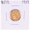 Image 1 : 1929 $2 1/2 Indian Head Quarter Eagle Gold Coin