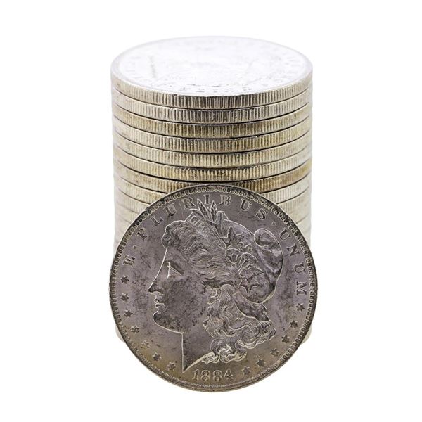 Roll of (20) Brilliant Uncirculated 1884-O $1 Morgan Silver Dollar Coins