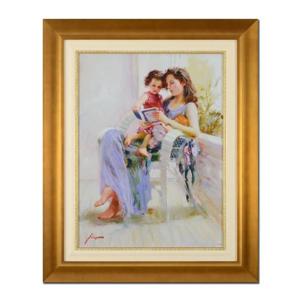 Pino (1939-2010) "Book Of Poems" Limited Edition Giclee On Canvas