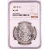 Image 1 : 1881-S $1 Morgan Silver Dollar Coin NGC MS62 Great Toning