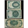 Image 2 : Lot of Fifth Issue 10/25/50 Cents Fractional Currency Notes