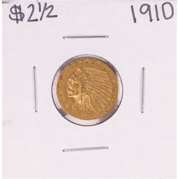 1910 $2 1/2 Indian Head Quarter Eagle Gold Coin