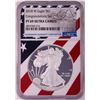 Image 1 : 2018-W $1 Proof American Silver Eagle Coin NGC PF69 Ultra Cameo Congratulations Flag
