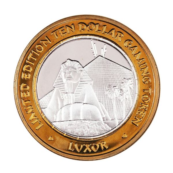 .999 Silver Luxor Las Vegas, Nevada $10 Casino Limited Edition Gaming Token