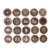 Image 1 : Mixed Lot of (20) .999 Silver Casino $10 Limited Edition Gaming Tokens