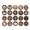 Image 2 : Mixed Lot of (20) .999 Silver Casino $10 Limited Edition Gaming Tokens