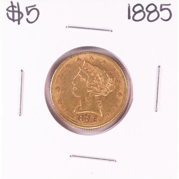 1885 $5 Liberty Head Half Eagle Gold Coin