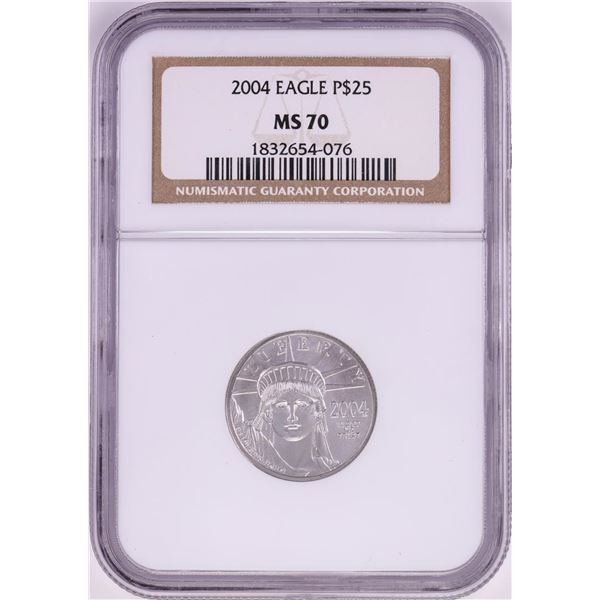 2004 $25 Platinum American Eagle Coin NGC MS70