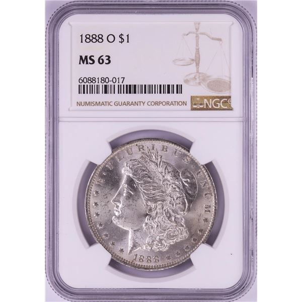 1888-O $1 Morgan Silver Dollar Coin NGC MS63
