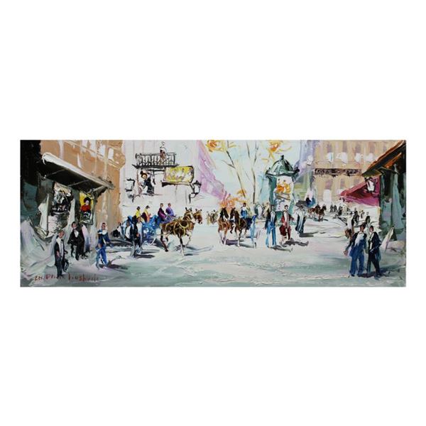 Shalva Phachoshvili "After The Snow" Original Oil On Canvas