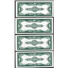 Image 2 : Cut Sheet of (4) Consecutive 1923 $1 Silver Certificate Notes