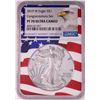 Image 1 : 2019-W $1 Proof American Silver Eagle Coin NGC PF70 Ultra Cameo Congratulations Flag