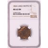 Image 1 : 1864 Large Motto Two Cent Piece Coin NGC MS62BN