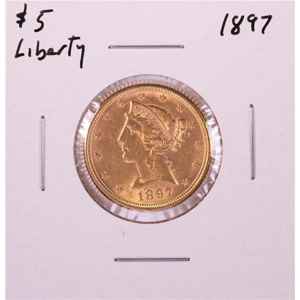 1897 $5 Liberty Head Half Eagle Gold Coin