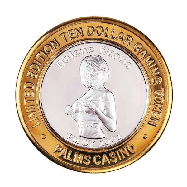 .999 Silver Palms Casino Las Vegas, NV $10 Casino Limited Edition Gaming Token