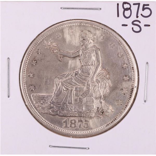 1875-S $1 Trade Silver Dollar Coin