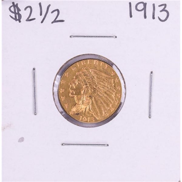 1913 $2 1/2 Indian Head Quarter Eagle Gold Coin