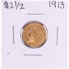 Image 1 : 1913 $2 1/2 Indian Head Quarter Eagle Gold Coin