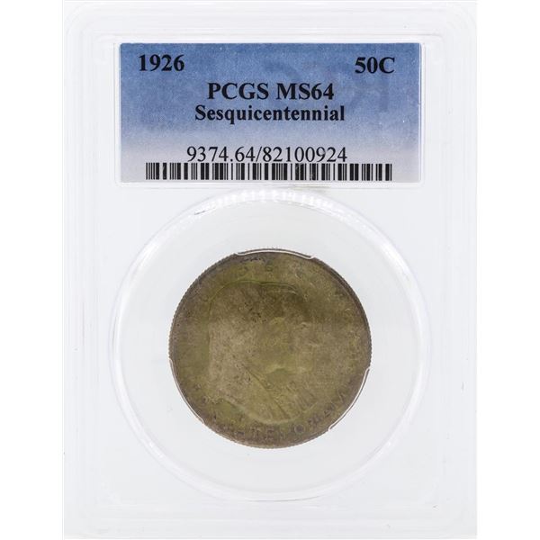 1926 Sesquicentennial Commemorative Half Dollar PCGS MS64